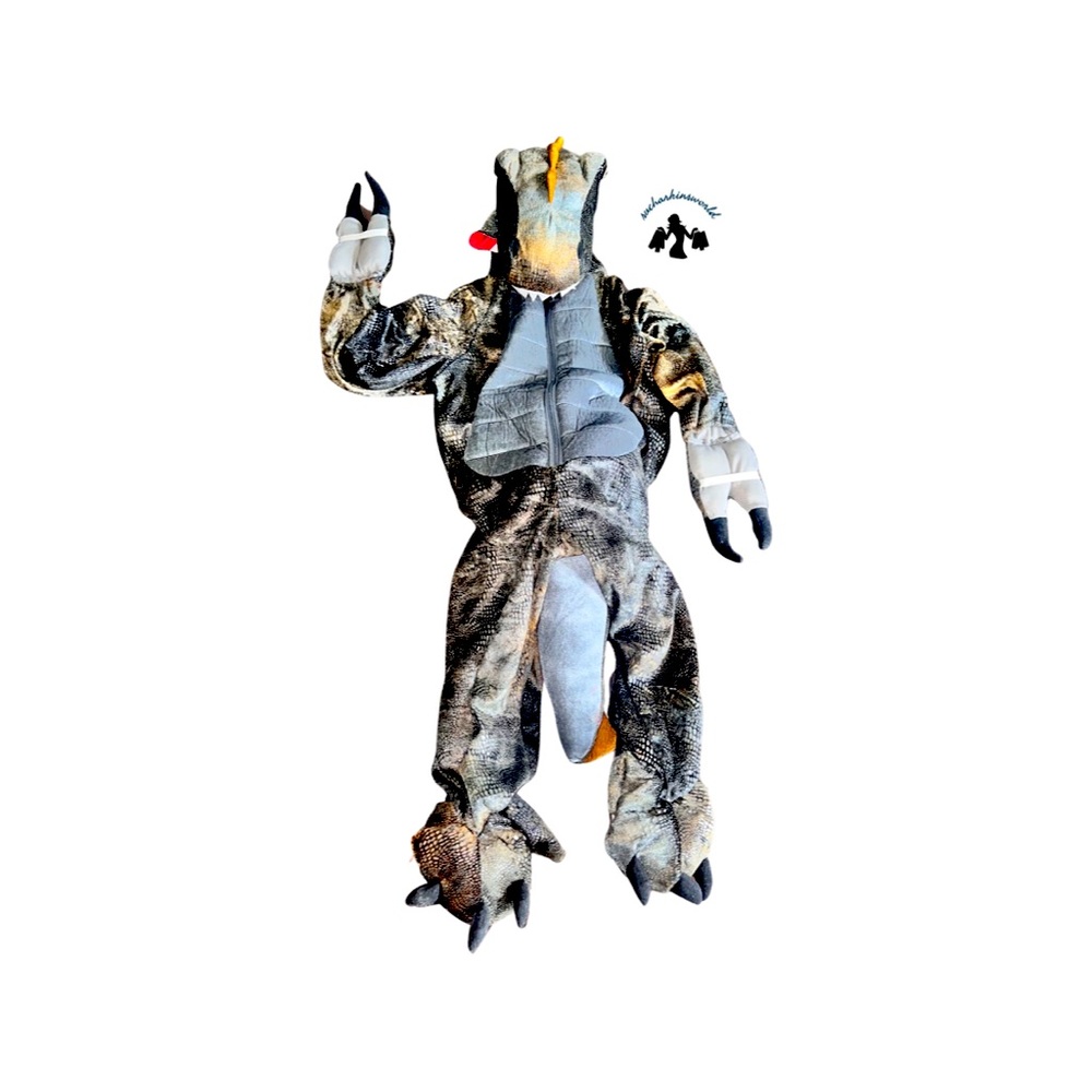 Kids Dragon Dinosaur Costume Full Body Size 4T Dress Up Halloween